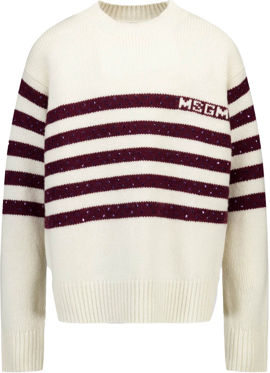 MSGM MSGM Kinder Meisjes Trui In Off White Wit
