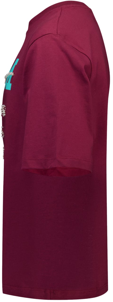 MSGM MSGM Kinder Meisjes T-Shirt In Bordeaux Rood