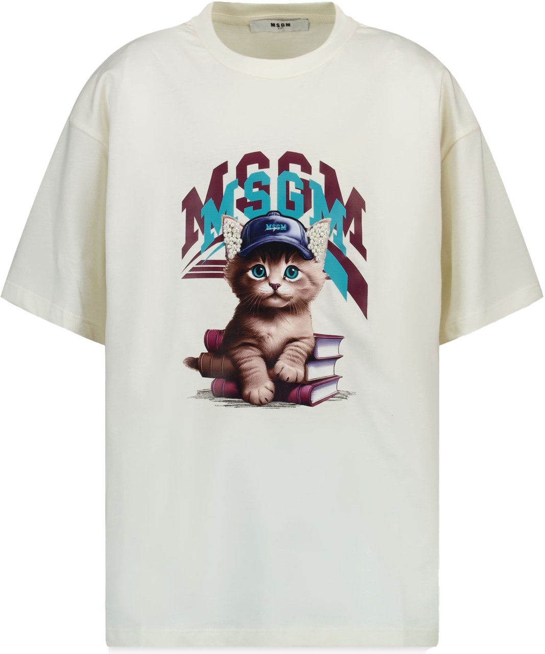 MSGM MSGM Kinder Meisjes T-Shirt In Off White Wit