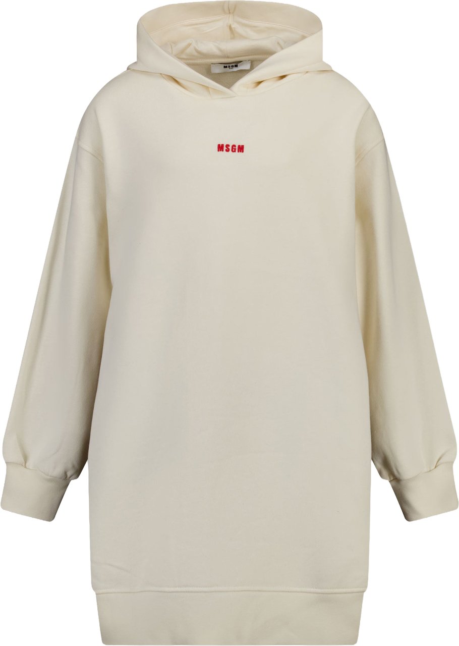 MSGM Kinder Meisjes Jurk In Off White Wit