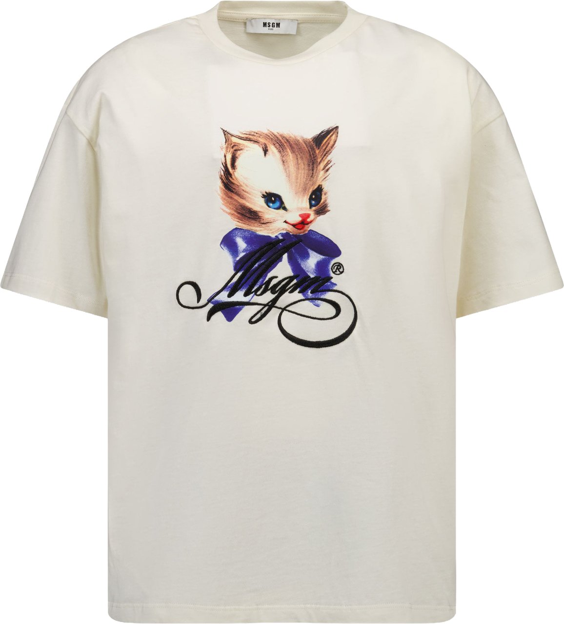 MSGM Kinder Meisjes T-Shirt In Off White Wit