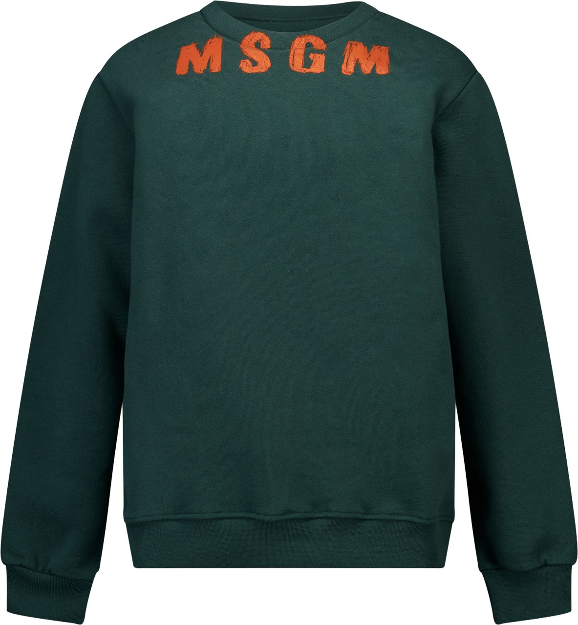 MSGM Kinder Jongens Trui In Donker Groen Groen