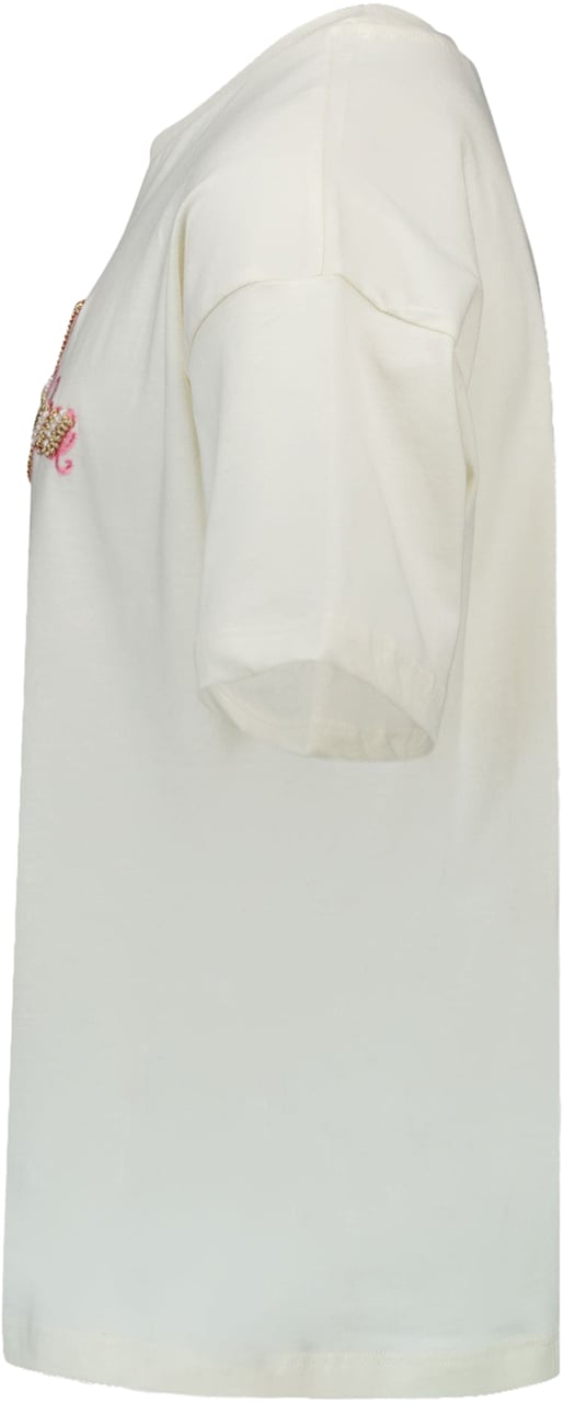MSGM Kinder Meisjes T-Shirt In Off White Wit