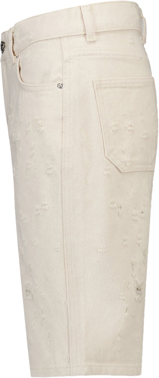 MSGM MSGM Kinder Jongens Shorts In Off White Wit