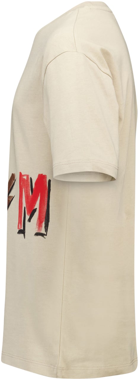 MSGM MSGM Kinder Jongens T-Shirt In Beige Beige