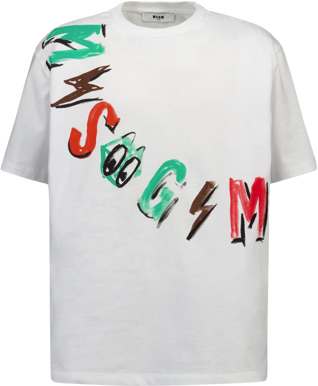 MSGM MSGM Kinder Jongens T-Shirt In Wit Wit