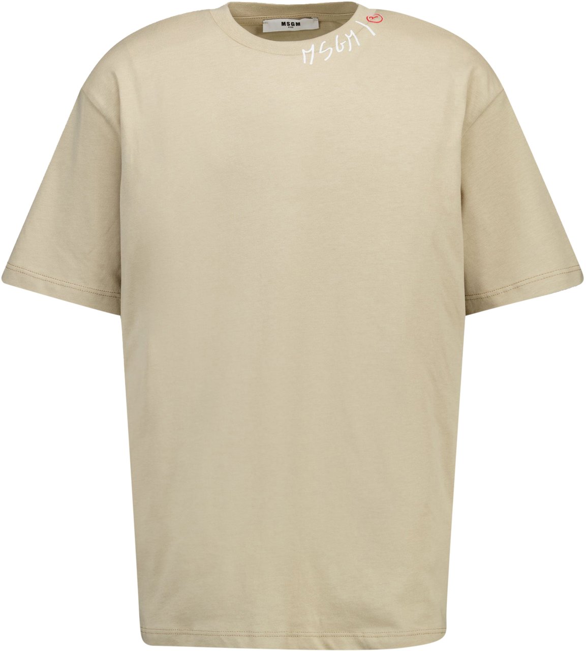 MSGM MSGM Kinder Jongens T-Shirt In Beige Beige