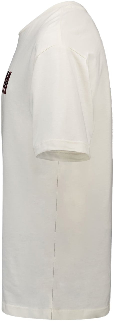 MSGM MSGM Kinder Jongens T-Shirt In Off White Wit