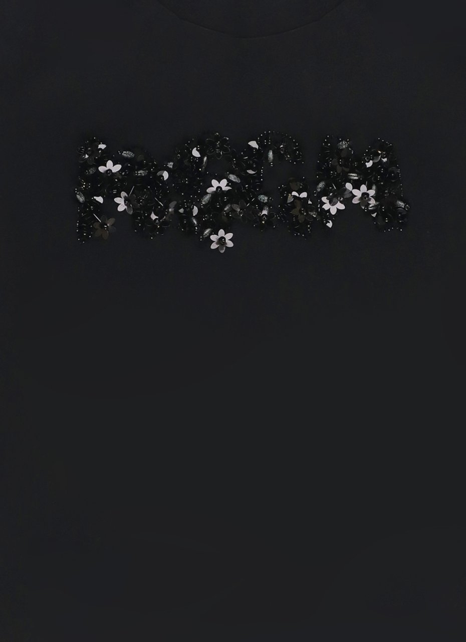 MSGM T-Shirts And Polos Black Zwart