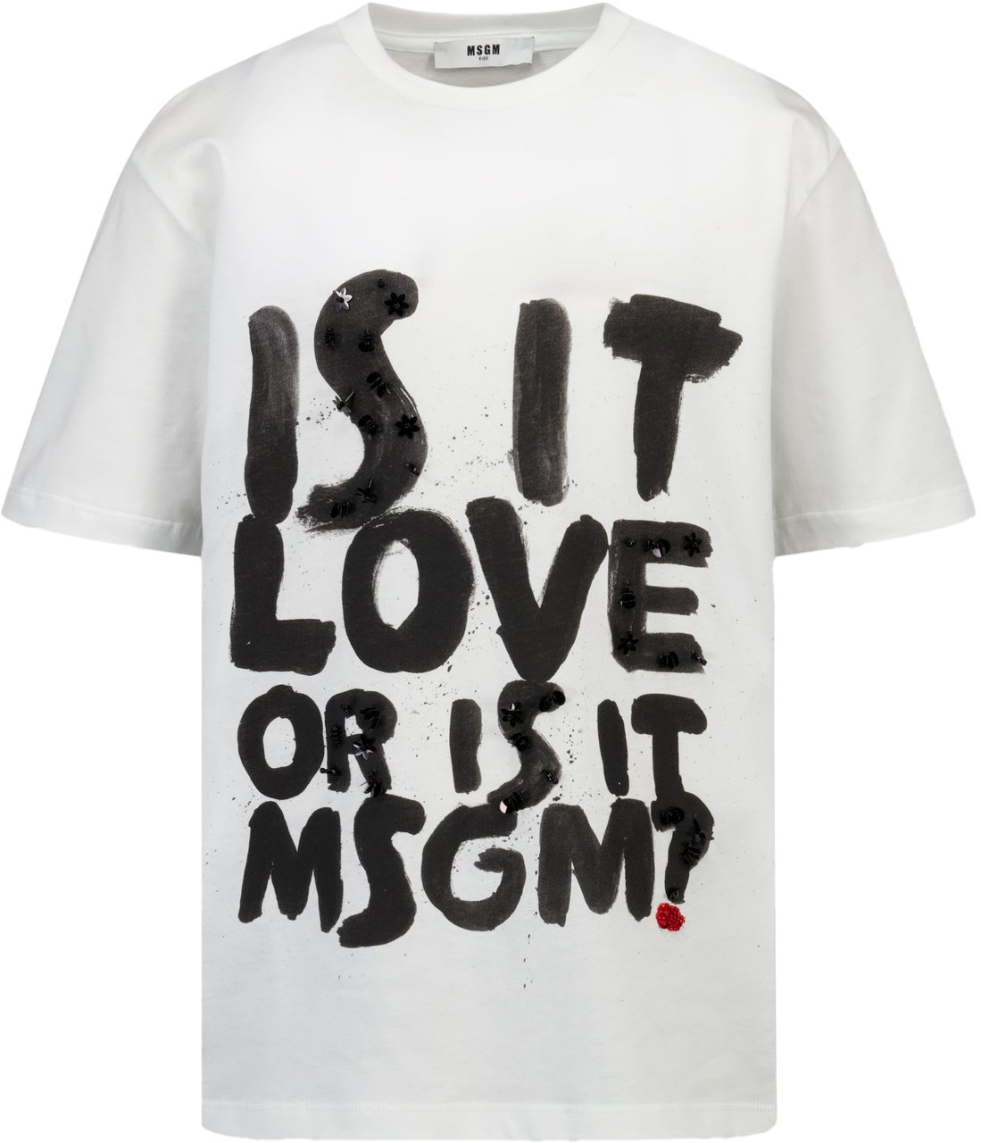 MSGM MSGM Kinder Meisjes T-Shirt In Wit Wit