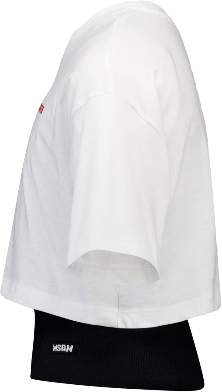 MSGM MSGM Kinder Meisjes T-Shirt In Wit Wit