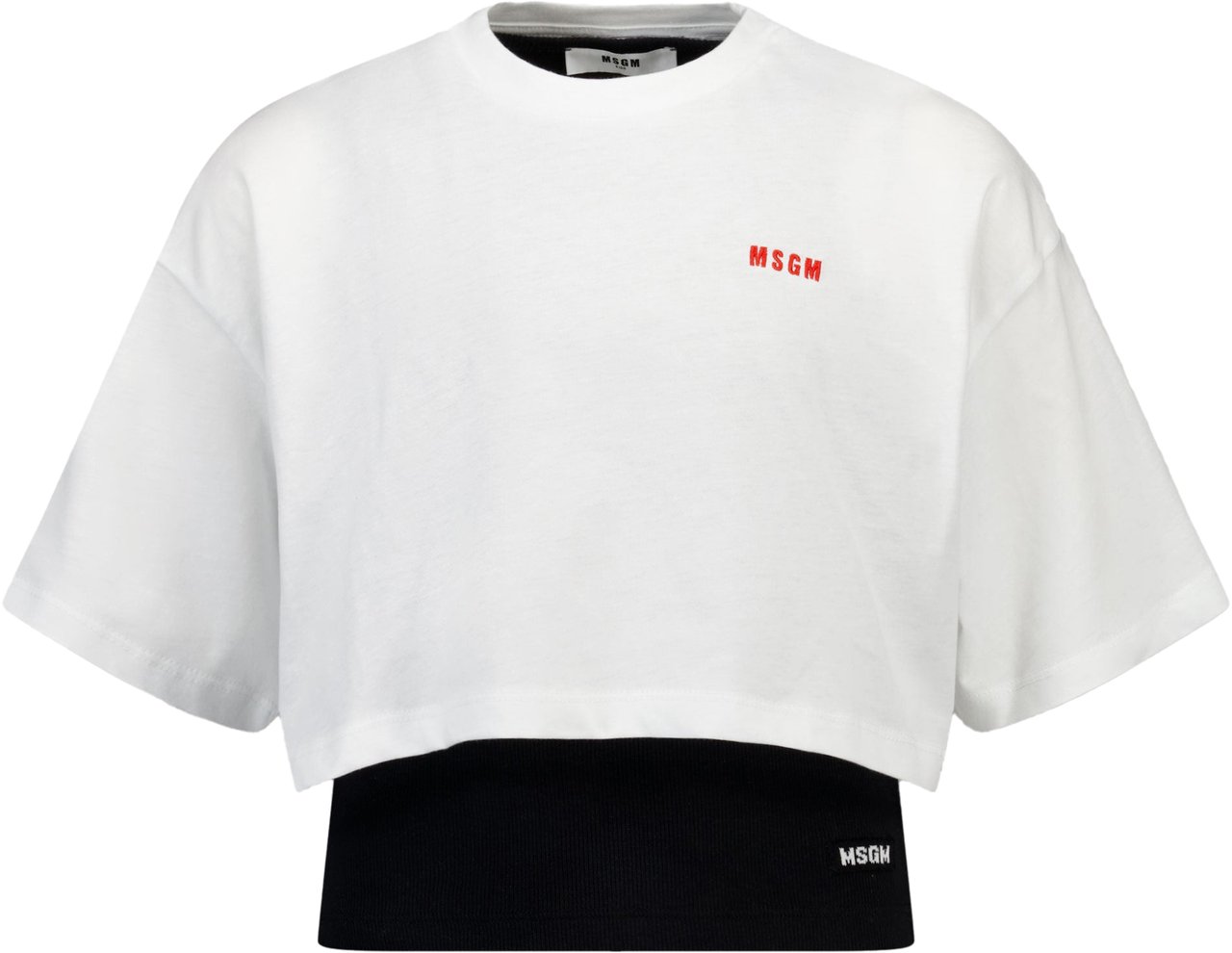 MSGM MSGM Kinder Meisjes T-Shirt In Wit Wit