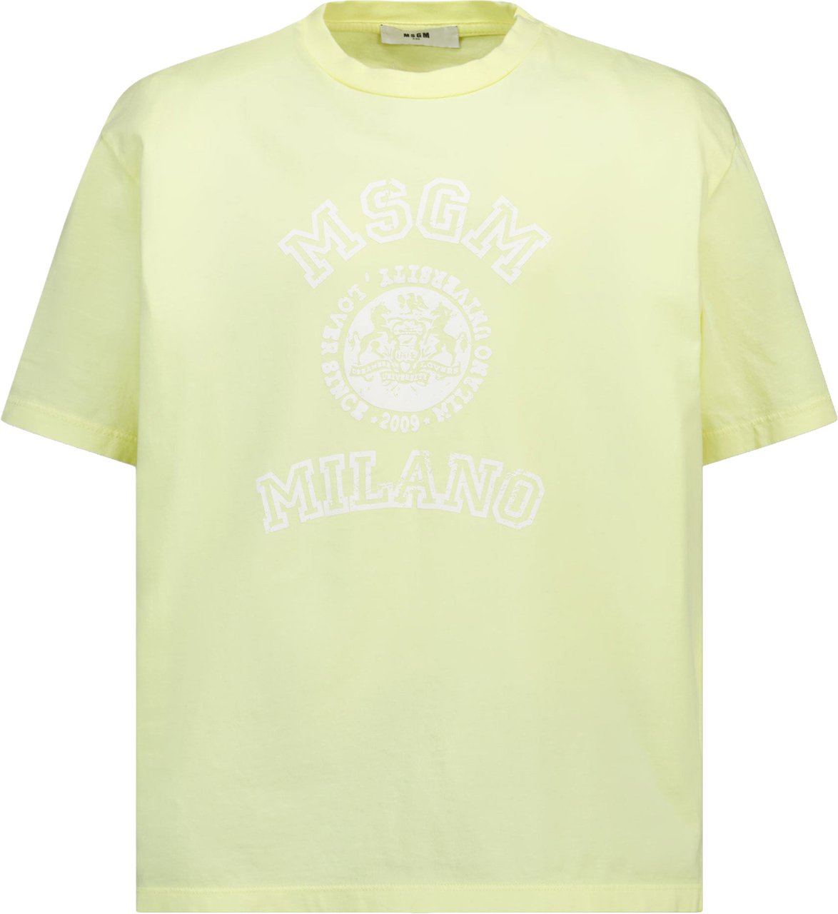 MSGM MSGM Kinder Unisex T-Shirt In Geel Geel