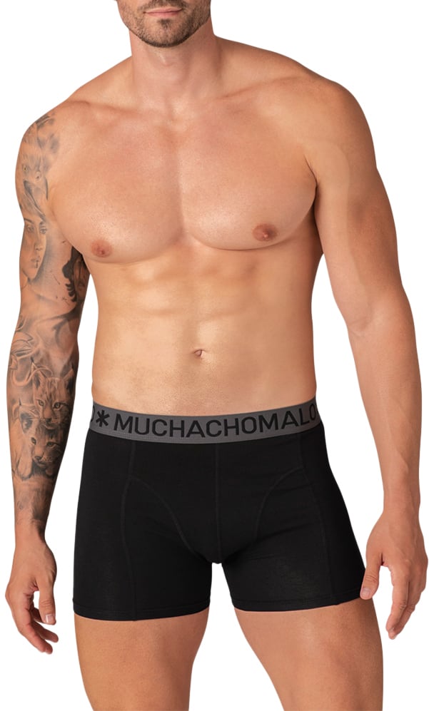 Muchachomalo MUCHACHOMALO 5-Pack Boxer Shorts Solid Zwart