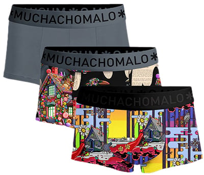 MUCHACHOMALO 3-Pack Redridinghood Hansel Grijs