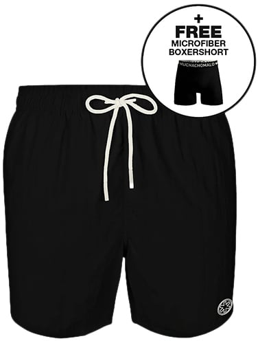 MUCHACHOMALO Swimshort Solid Zwart