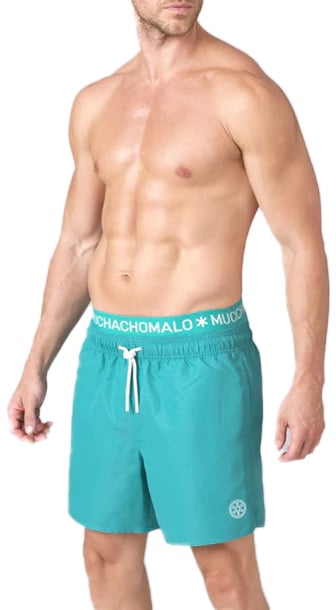 MUCHACHOMALO Swimshort Solid Blauw