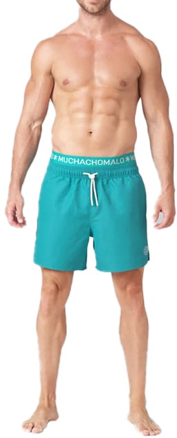 MUCHACHOMALO Swimshort Solid Blauw