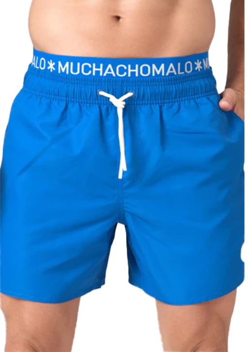 MUCHACHOMALO Swimshort Solid Blauw