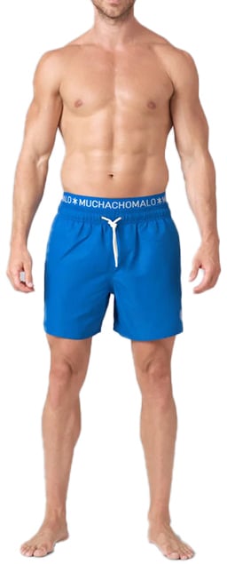 MUCHACHOMALO Swimshort Solid Blauw