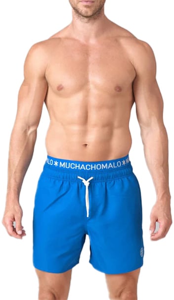Muchachomalo MUCHACHOMALO Swimshort Solid Blauw