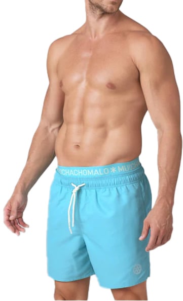 MUCHACHOMALO Swimshort Solid Blauw