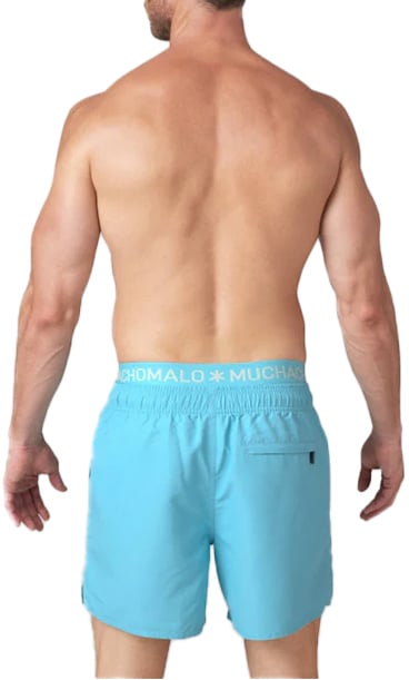 MUCHACHOMALO Swimshort Solid Blauw