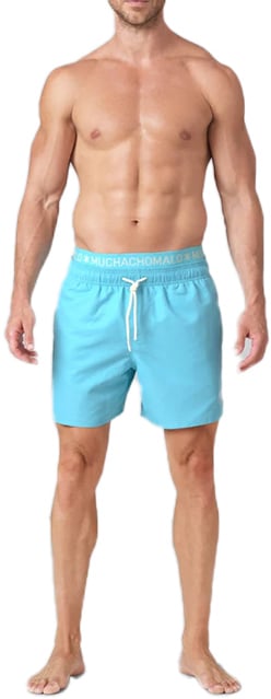 Muchachomalo MUCHACHOMALO Swimshort Solid Blauw
