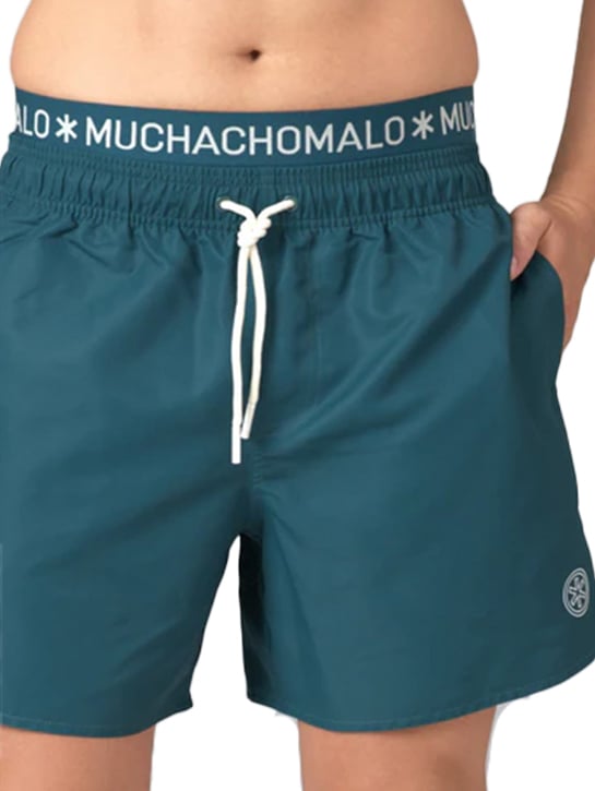 MUCHACHOMALO Swimshort Solid Groen
