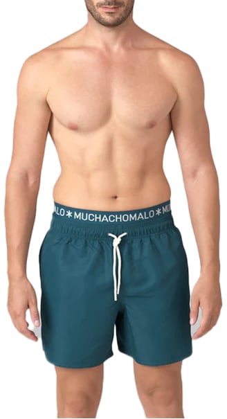 MUCHACHOMALO Swimshort Solid Groen