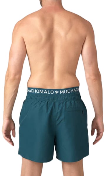 Muchachomalo MUCHACHOMALO Swimshort Solid Groen