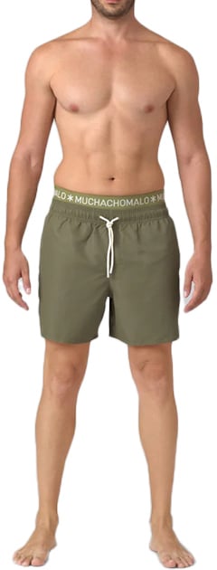 Muchachomalo MUCHACHOMALO Swimshort Solid Groen