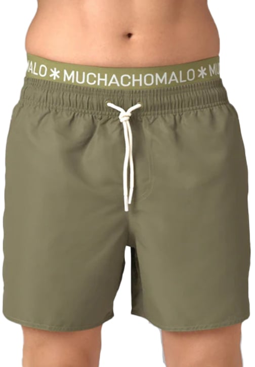MUCHACHOMALO Swimshort Solid Groen