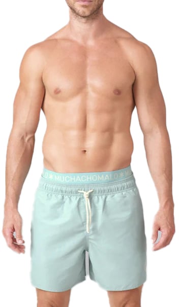 Muchachomalo MUCHACHOMALO Swimshort Solid Groen