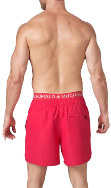 Muchachomalo MUCHACHOMALO Swimshort Solid Rood