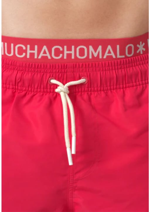 MUCHACHOMALO Swimshort Solid Rood