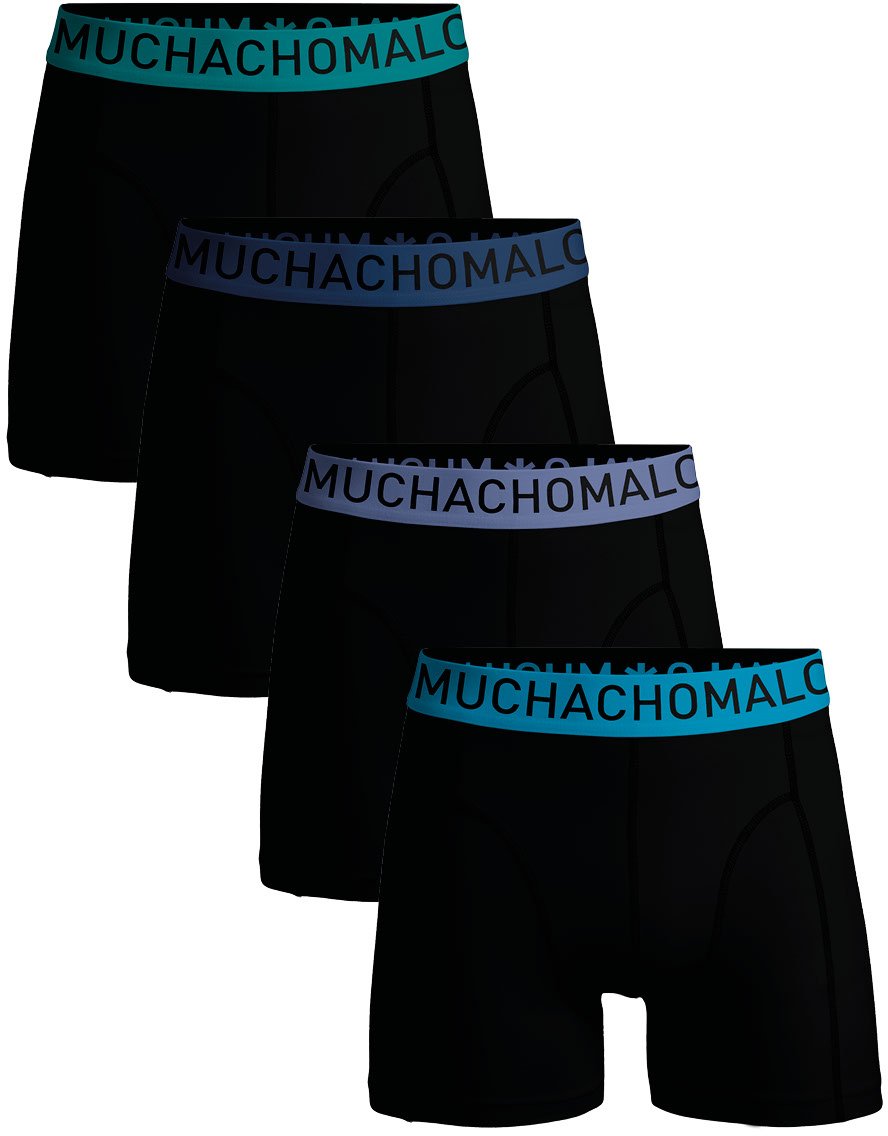Muchachomalo Boxershorts 4-Pack Multicolor Zwart