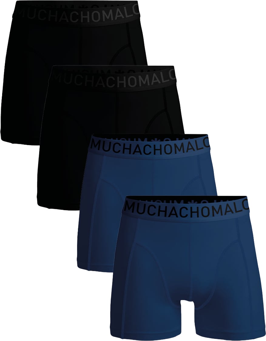 Muchachomalo Boxershorts 4-Pack Multicolor Zwart