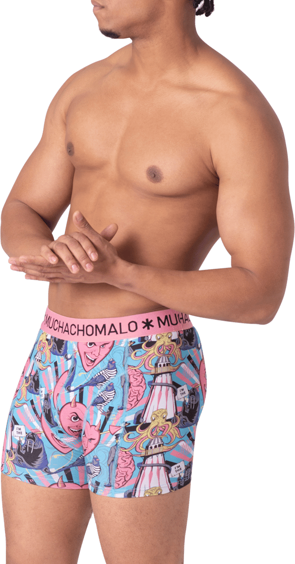 Muchachomalo Boxershorts 4-Pack Multicolor Divers