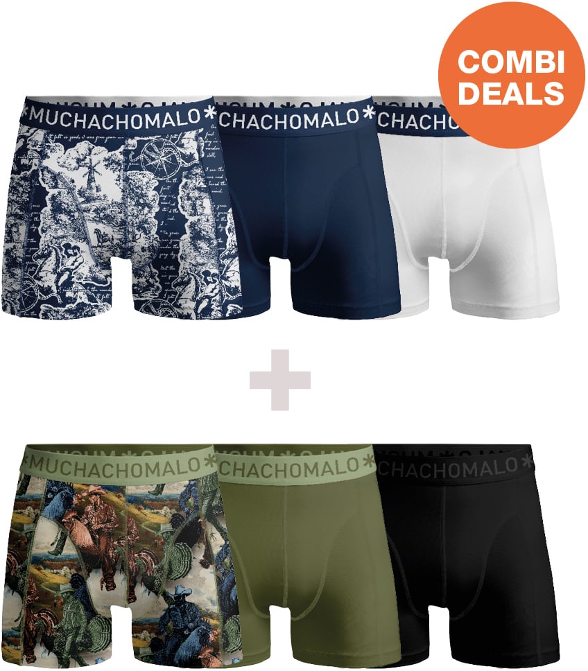 Muchachomalo Boxershorts 6-Pack Multicolor. Divers