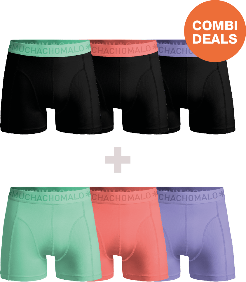 Muchachomalo Boxershorts 6-Pack Multicolor Divers