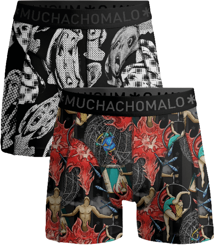 Muchachomalo Boxershorts 2-Pack Multicolor Divers