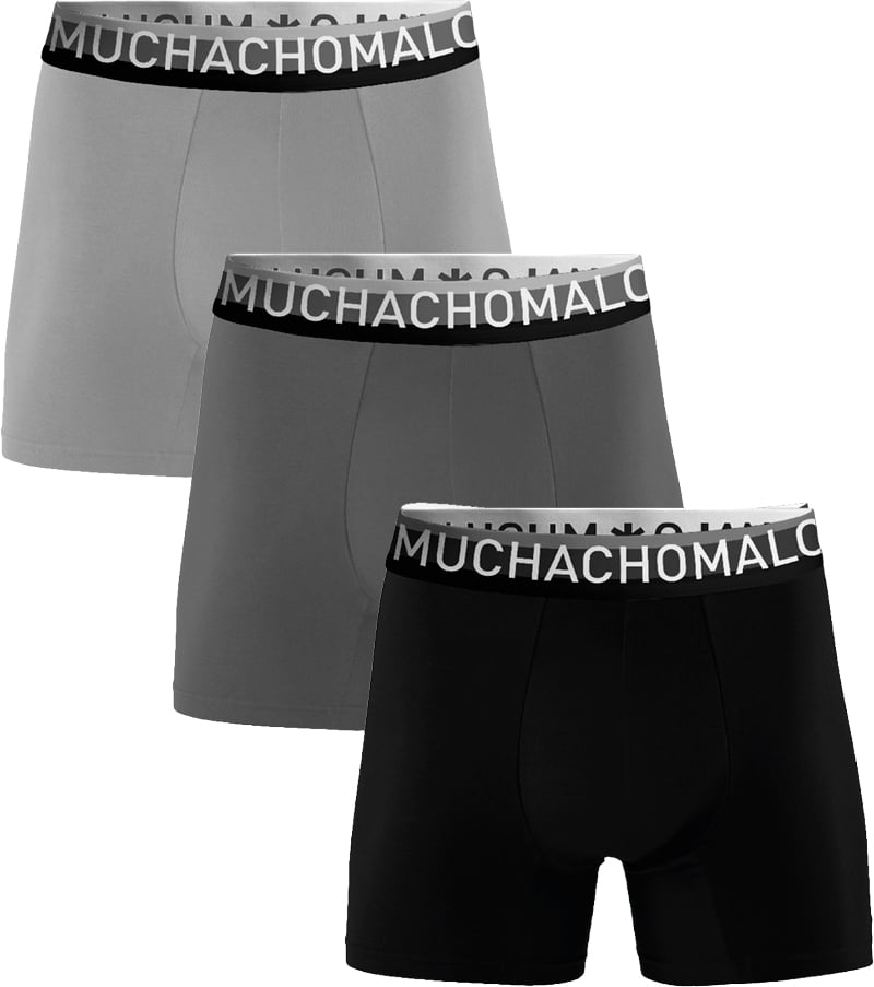 Muchachomalo Boxershorts 3-Pack Multicolor. Zwart