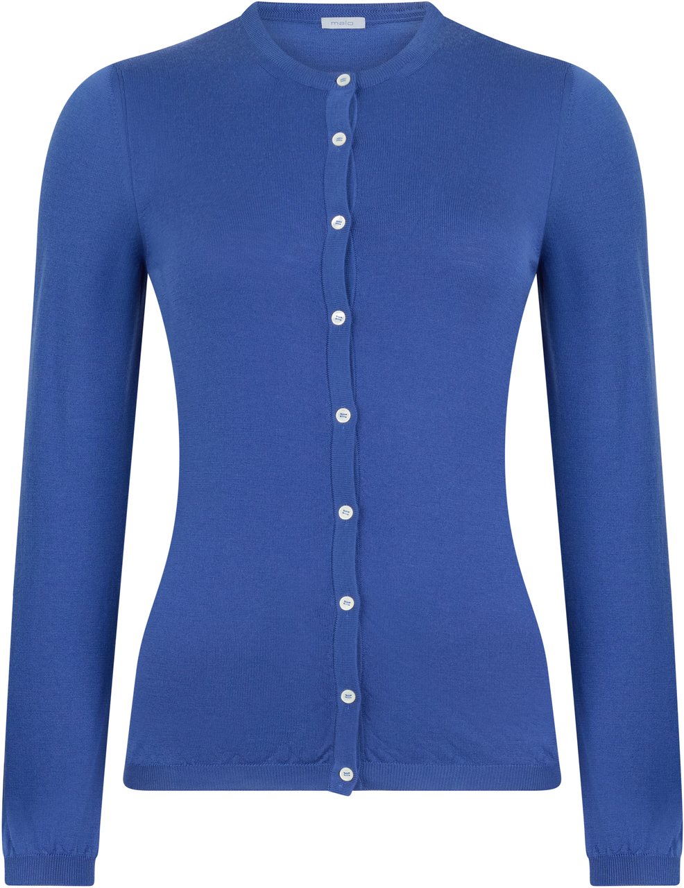 Muchachomalo Blue cardigan with long sleeves, elegant and versatile. Zwart