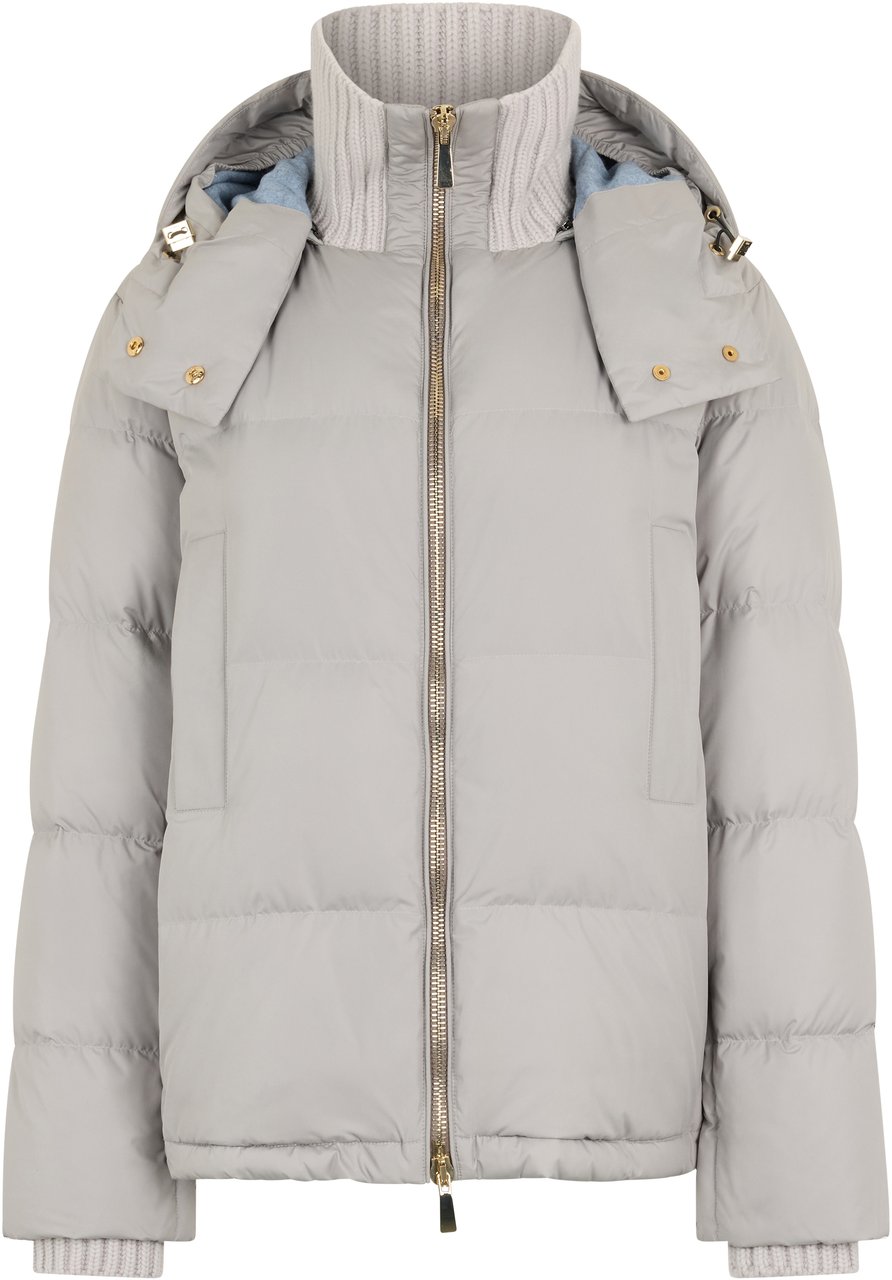 Muchachomalo Neutral modern padded jacket ideal for winter. Neutraal