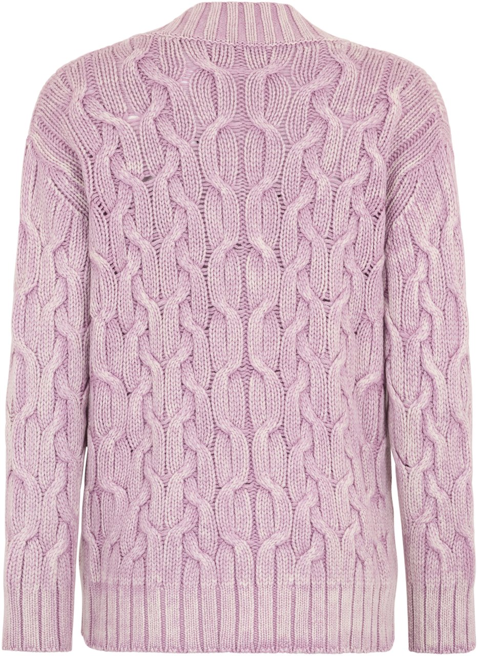 Muchachomalo Wide light purple sweater with a V-neck and sleeves perfect for a stylish look. Wit