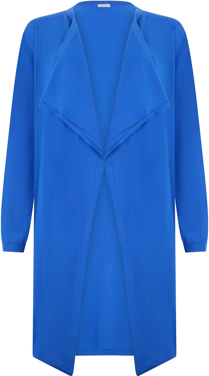 Muchachomalo Blue long cardigan with modern cut that offers comfort and style. Blauw