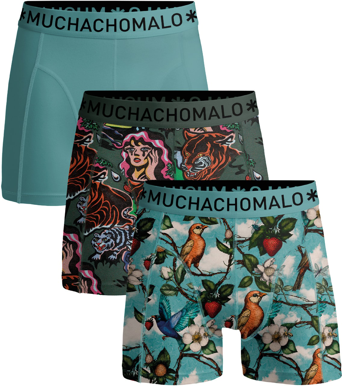 Muchachomalo Boxershorts 3-Pack Multicolor Divers