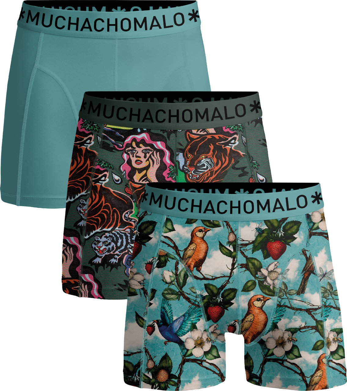 Muchachomalo Boxershorts 3-Pack Multicolor. Divers