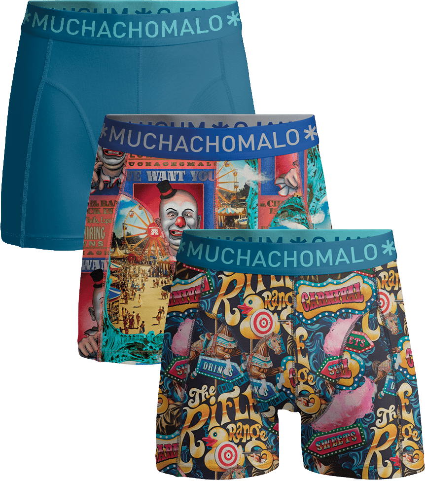 Muchachomalo Boxershorts 3-Pack Multicolor Divers